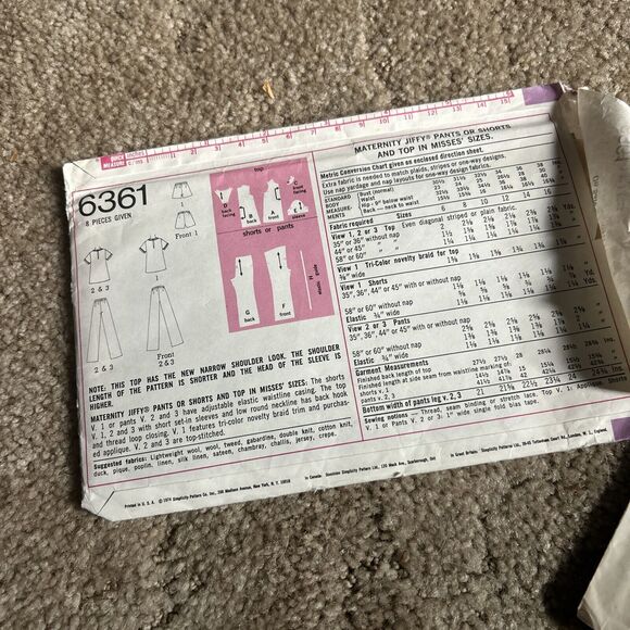 Vintage Lot Of 6 -1960s/1970s Simplicity Women’s Sewing Patterns & Cloth World - Picture 12 of 14